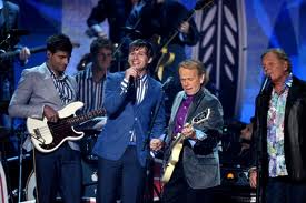 The Beach Boys performing with Foster the People  (Photo Source: mydailynews.com)