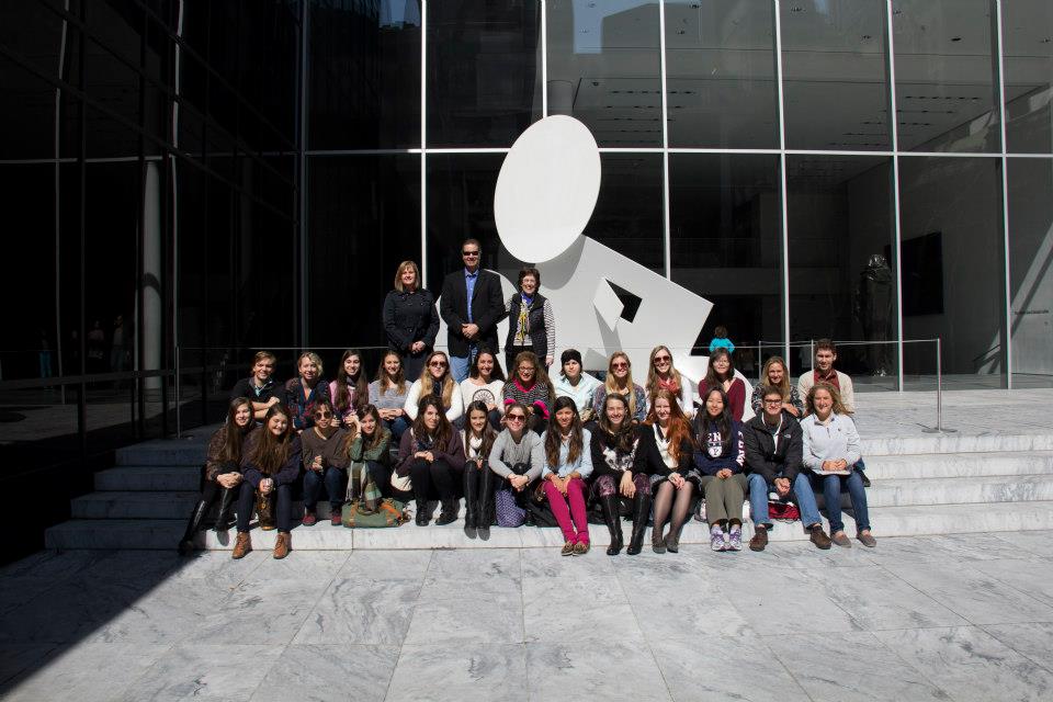 Group photo at MoMA. 