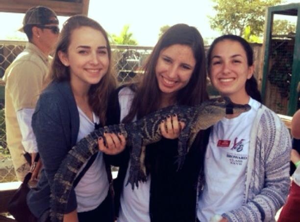 Brooke Olefson, Brooke Bekoff, and Erica Kosches experience the Everglades firsthand.