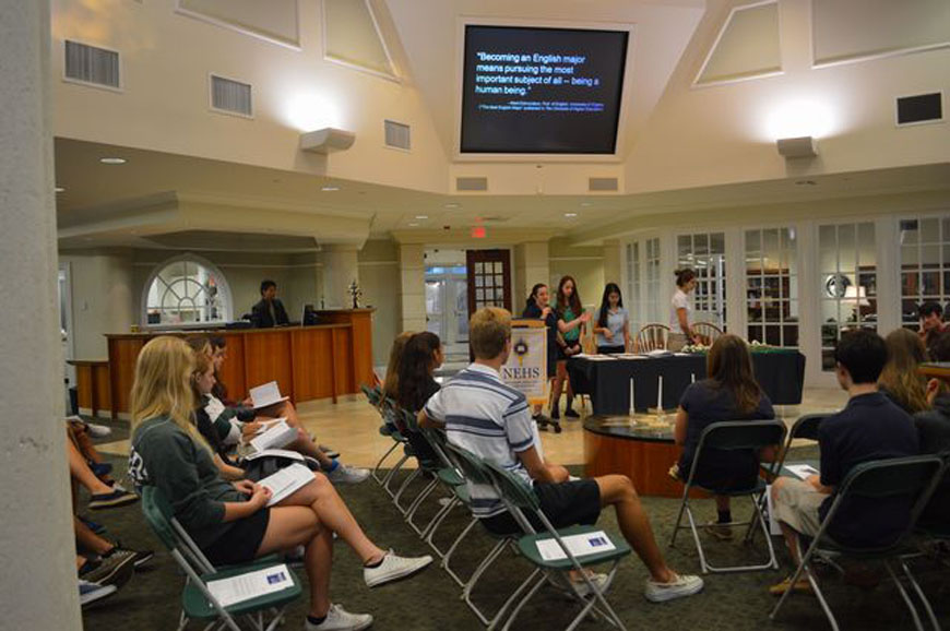 PC Recognizes New Inductees to the National English Honor Society