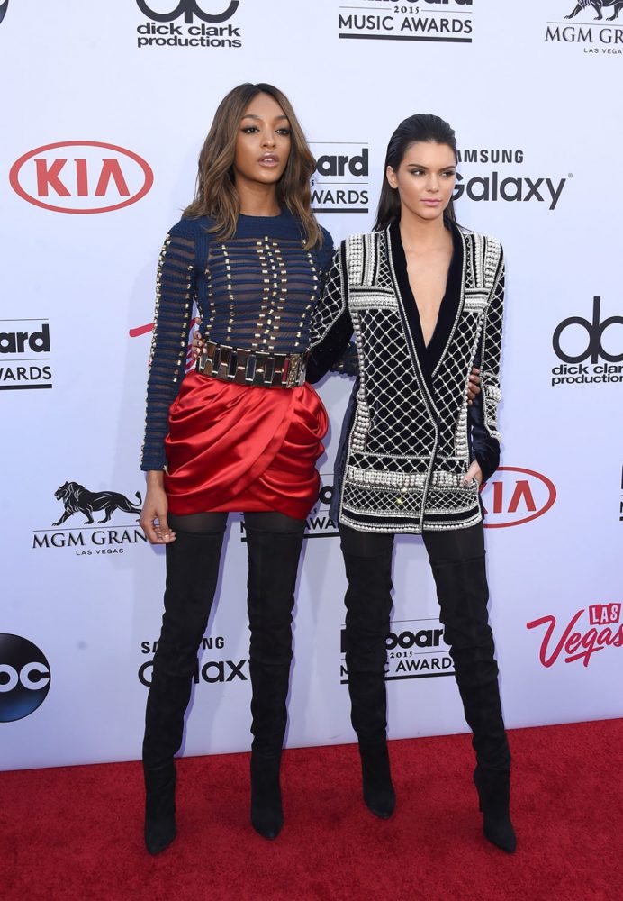 2015 BILLBOARD MUSIC AWARDS - Arrivals - The 2015 Billboard Music Awards broadcast airs live from Las Vegas at the MGM Grand Garden Arena on SUNDAY, MAY 17 (8:00-11:00 p.m., ET). on the ABC Television Network. (Photo by Jason Merritt/Getty Images via ABC)
JOURDAN DUNN, KENDALL JENNER