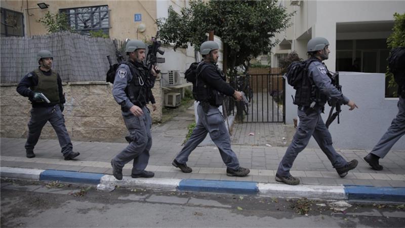 Israeli police in Tel Aviv after the shootings. (Via, Daniel Ber On/EPA)
