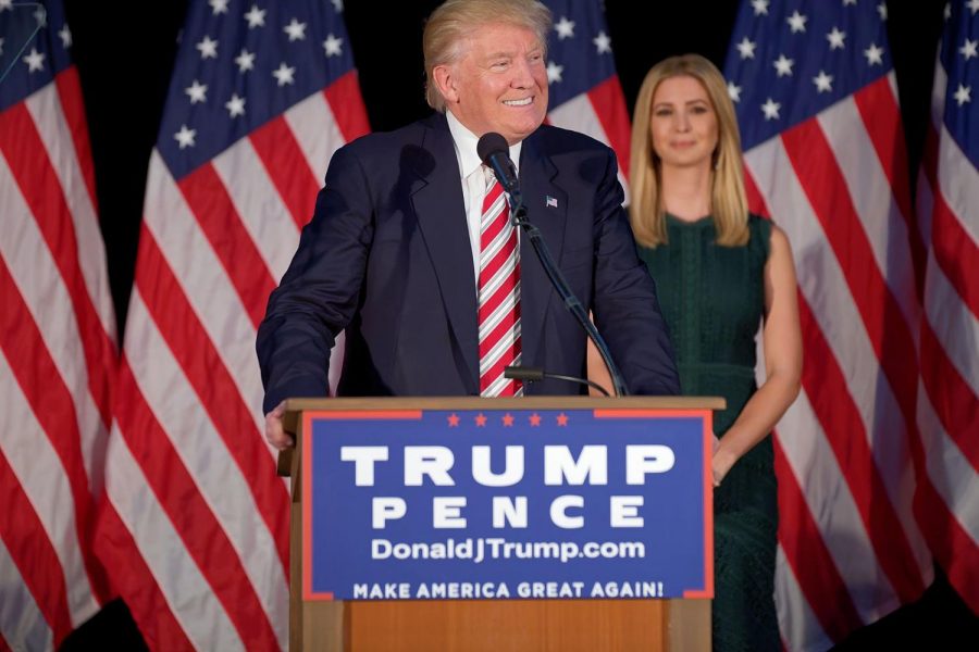 Donald and Ivanka Trump speaking on child-care costs.