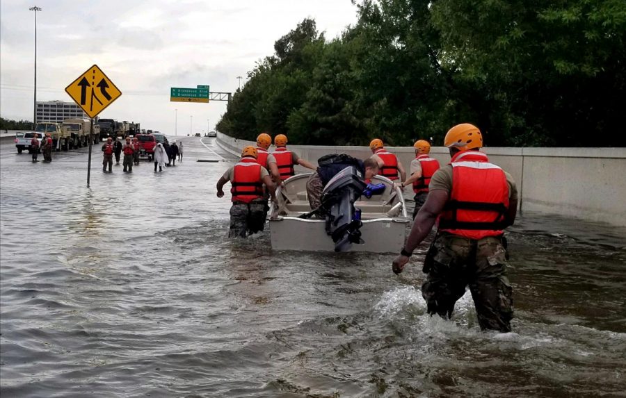 Hurricane Harvey caused widespread flooding in Houston, Texas. (via By U.S. Army photo by 1st Lt. Zachary West CCO)