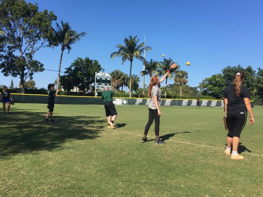 Girls Softball Practice, Sports, 3.20.18, Anna Selden