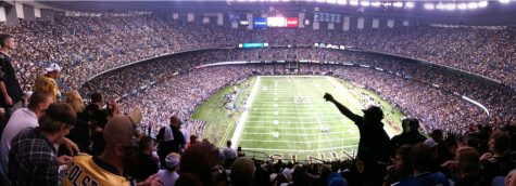 Fans at the New Orleans Superdome where the game was played.