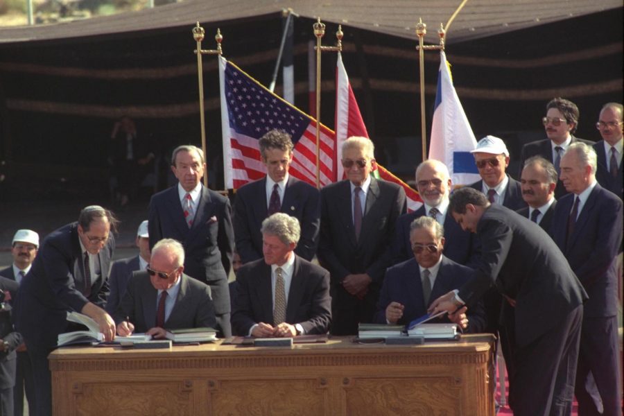 Signing of the Israel-Jordan Peace Treaty in 1994