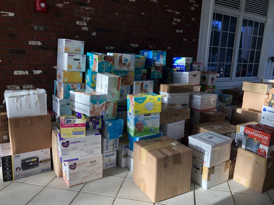 Ms. Anderson organized a large-scale donation project for students hoping to help the Bahamas in the wake of Hurricane Dorian.