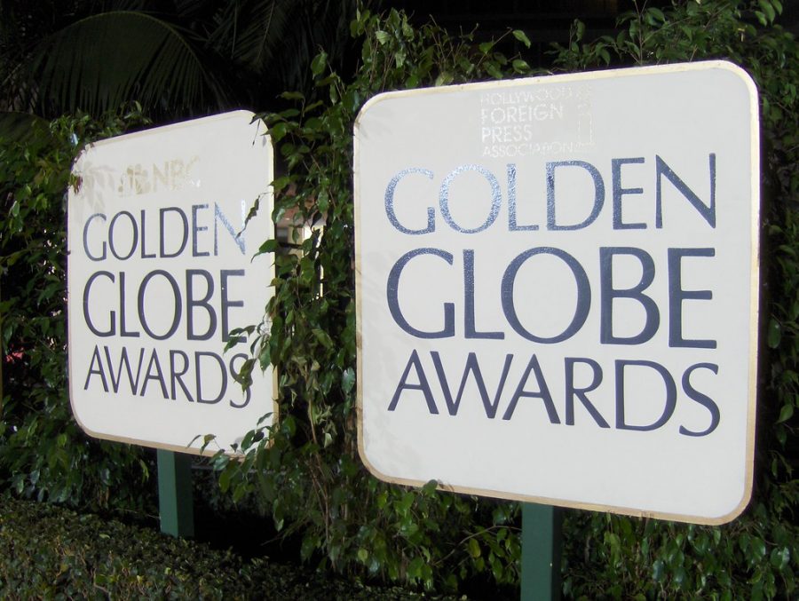 Signs at the Golden Globe Awards (via Peter Dutton, Wikimedia Commons)