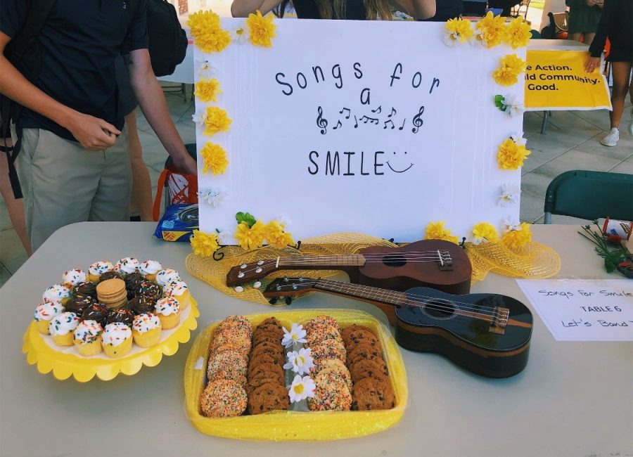 The Songs for Smiles booth 