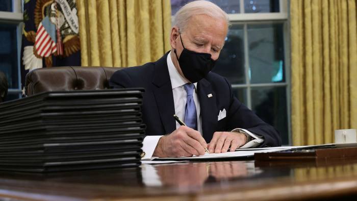President+Biden+has+signed+22+executive+orders+in+his+first+week.