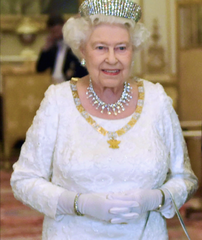 Queen Elizabeth ii during the end of her reign.