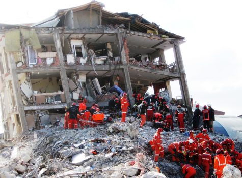 Destruction caused by the earthquake in Turkey