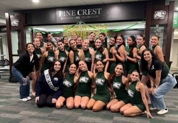 Coach Megan with the Varsity Dance Team