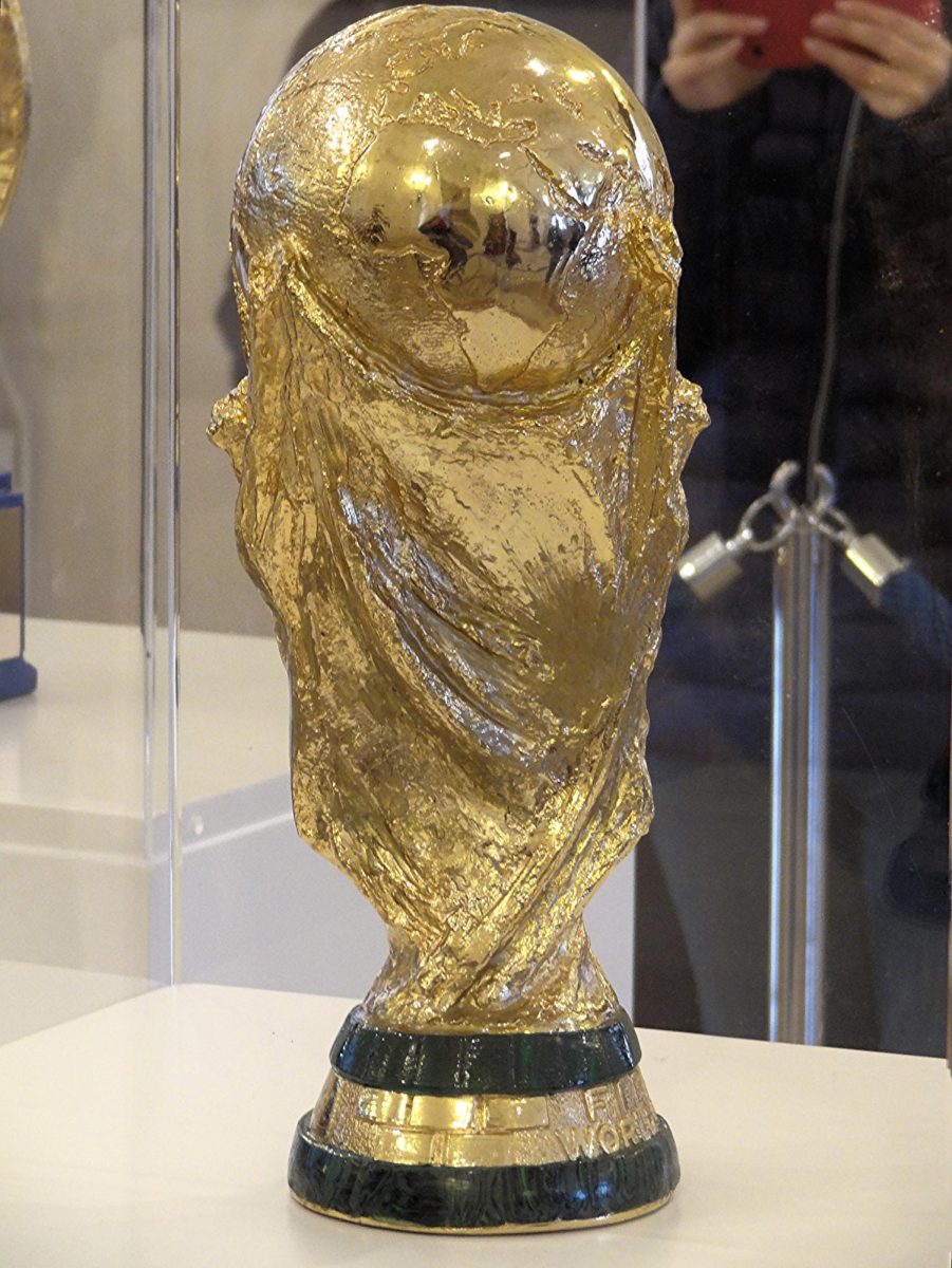 The World Cup trophy in all its glory.