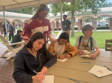 10th graders write letters of appreciation.